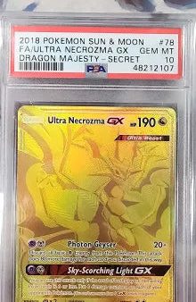 Ultra Necrozma GX 78 70 Sun & Moon: Dragon Majesty PSA 10 48212107 Sale