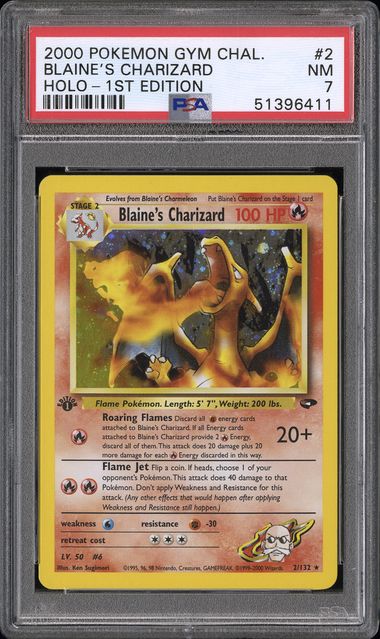 Blaine s Charizard 2 132 Gym Challenge 1st Edition PSA 7 51396411 Online Sale