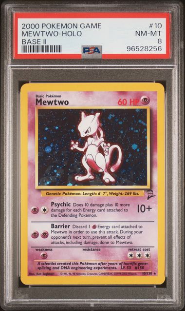 Mewtwo 10 130 Base Set 2 PSA 8 96528256 Online