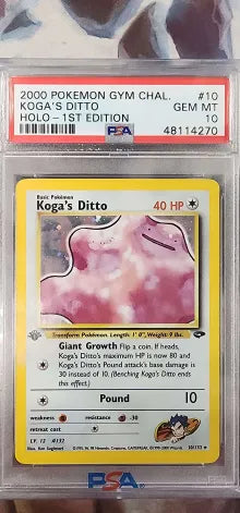 Koga s Ditto 10 132 Gym Challenge 1st Edition PSA 10 48114270 Hot on Sale