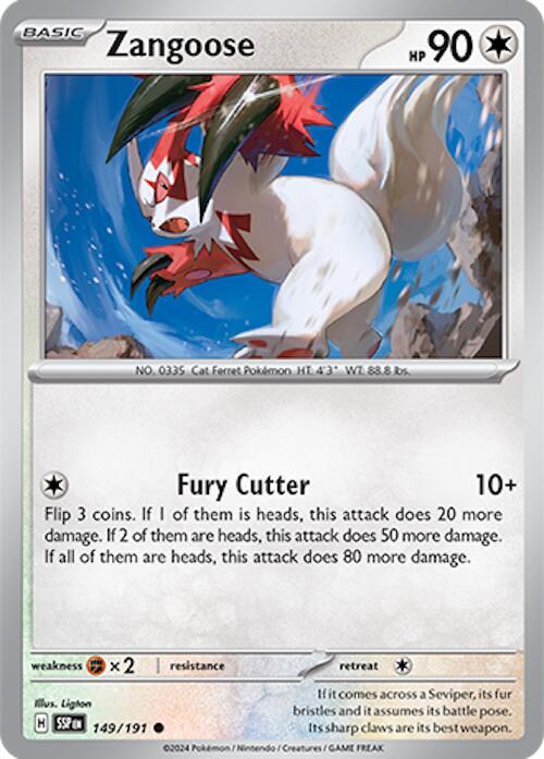 Zangoose (149 191) [Scarlet & Violet: Surging Sparks] Supply