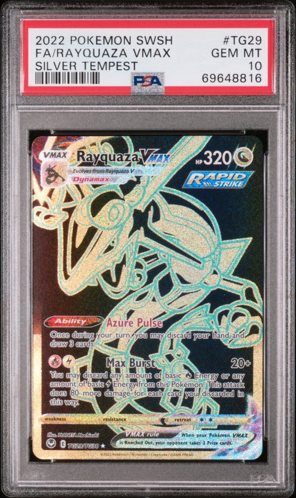 Rayquaza VMAX TG29 TG30 Silver Tempest PSA 10 69648816 For Sale