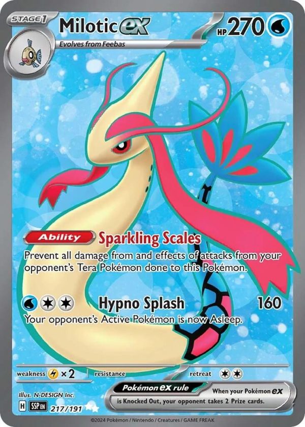 Milotic ex (217 191) [Scarlet & Violet: Surging Sparks] Online Hot Sale