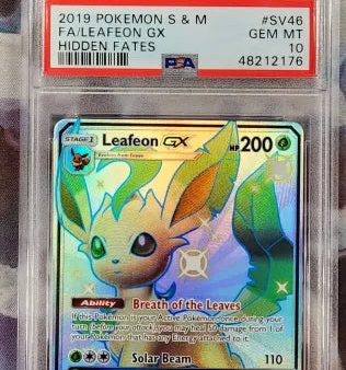 Leafeon GX SV46 SV94 Sun & Moon: Hidden Fates PSA 10 48212176 Online