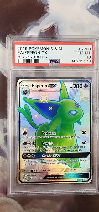 Espeon GX SV60 SV94 Sun & Moon: Hidden Fates PSA 10 48212178 Cheap