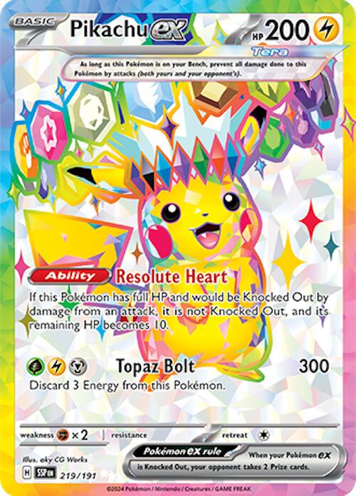 Pikachu ex (219 191) [Scarlet & Violet: Surging Sparks] Sale