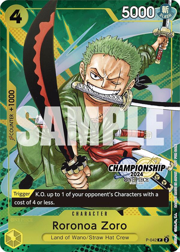 Roronoa Zoro (CS 2024 Event Pack Finalist) [One Piece Promotion Cards] Sale